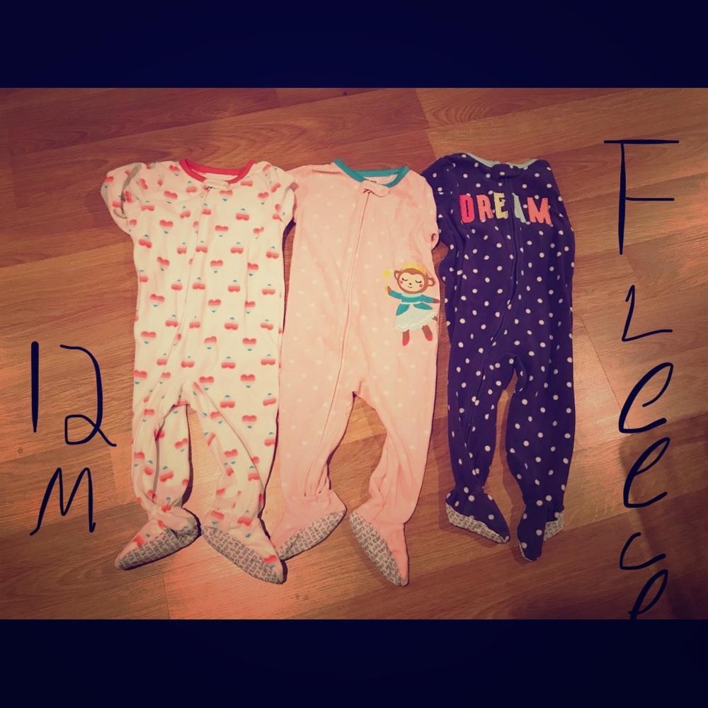 12m Carter’s fleece pajamas